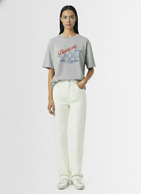 Nss Edicola: Bacioni da Luisa t-shirt - Grey - women_1 | Luisa Via Roma