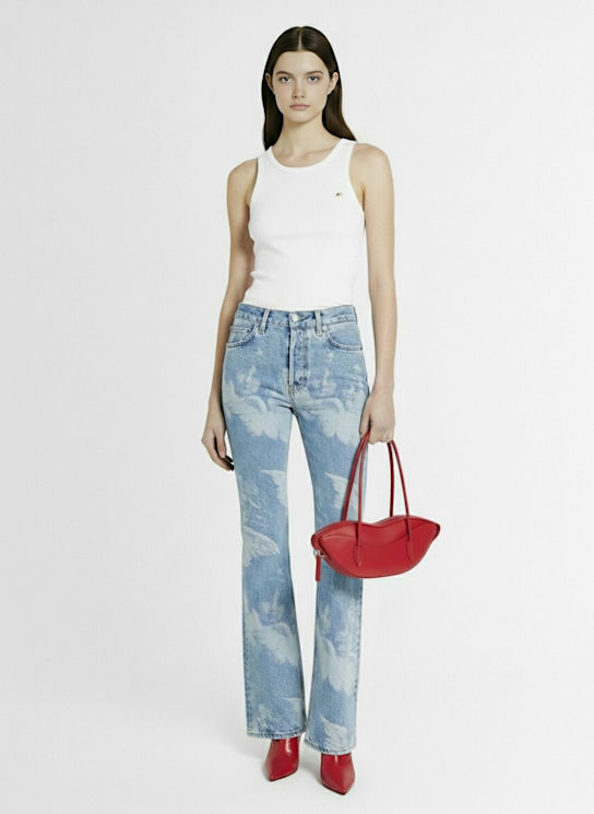 Fiorucci: Angel patch ribbed tank top - women_1 | Luisa Via Roma