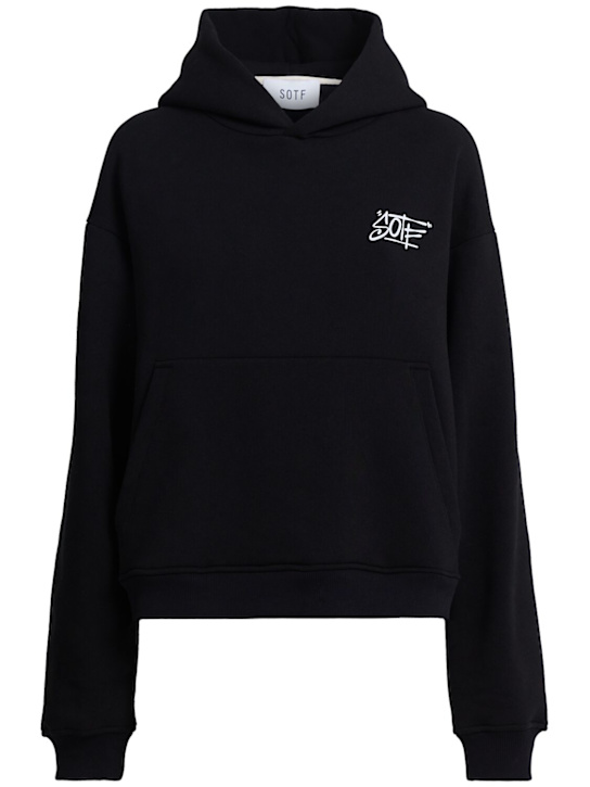 SOTF: Tag连帽卫衣 - 黑色 - women_0 | Luisa Via Roma