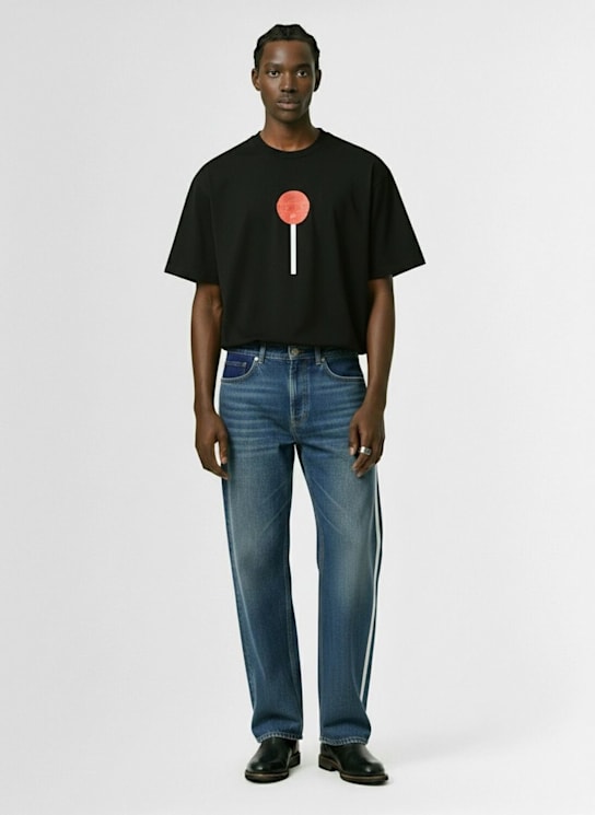 Fiorucci: Lollipop printed cotton t-shirt - men_1 | Luisa Via Roma