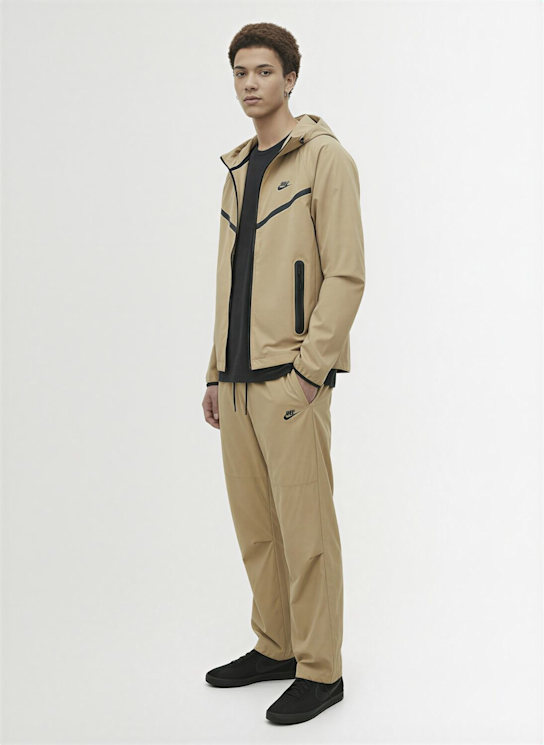 Nike: Tech pants - Parachute Beige - men_1 | Luisa Via Roma