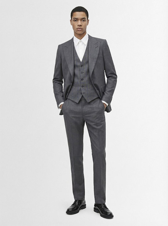 Dsquared2: Anzug aus Wolle „70s“ - Hellgrau - men_1 | Luisa Via Roma