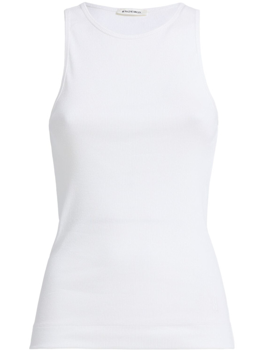 By Malene Birger: Amani tank top - White - women_0 | Luisa Via Roma