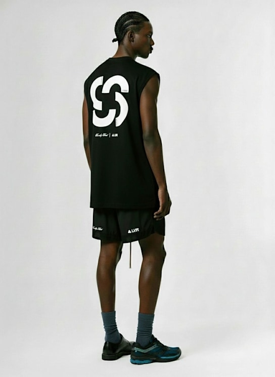 Family First: LVR Exclusive tech shorts - Black - men_1 | Luisa Via Roma