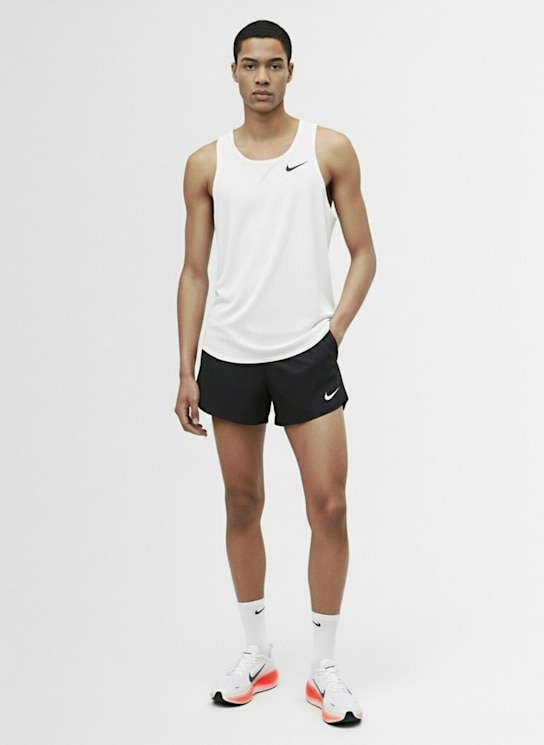 Nike: Tanktop „AeroSwift Dri-FIT“ - Summit White/Black - men_1 | Luisa Via Roma