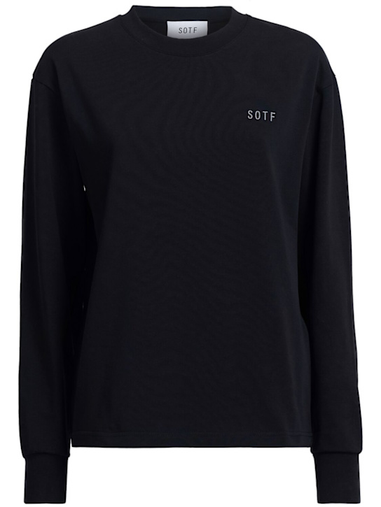 SOTF: Duomo标签长袖T恤 - 黑色 - women_1 | Luisa Via Roma