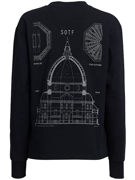 SOTF: Duomo标签长袖T恤 - 黑色 - women_0 | Luisa Via Roma