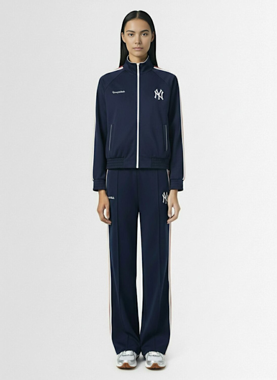 Sporty & Rich: Yankees Serif track pants - women_1 | Luisa Via Roma