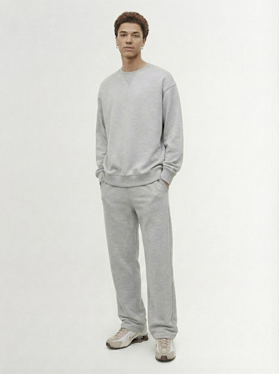 Nike: Felpa girocollo Wool Classics - Matte Silver - men_1 | Luisa Via Roma
