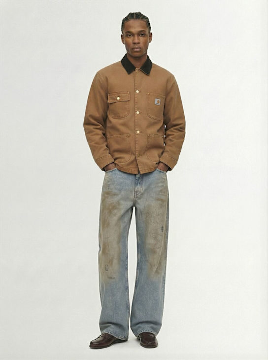 Carhartt WIP: OG Dearborn chore coat - ハミルトンブラウン - men_1 | Luisa Via Roma