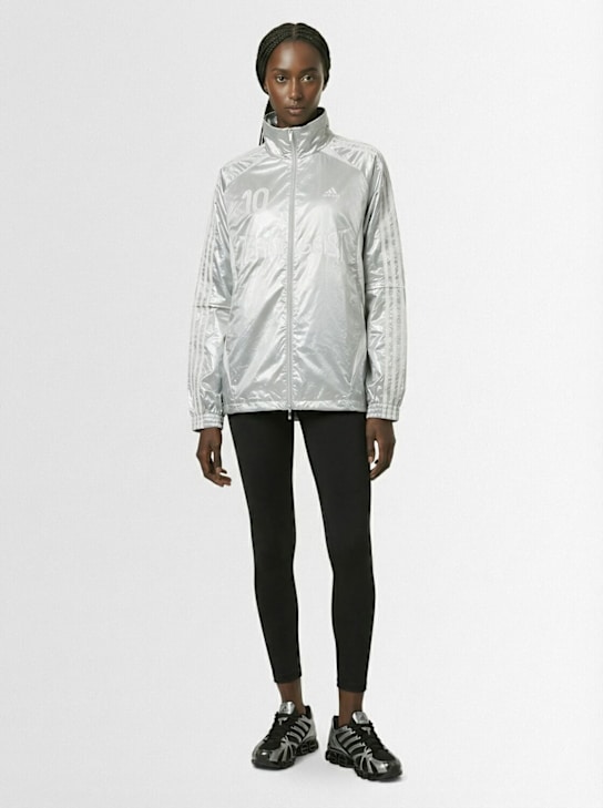 adidas Originals: Teamgeist oversize track top - Silver Metal - women_1 | Luisa Via Roma