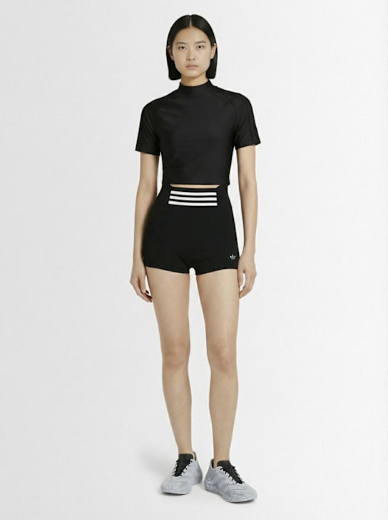 adidas Originals: Boyshort hot pants - Black - women_1 | Luisa Via Roma
