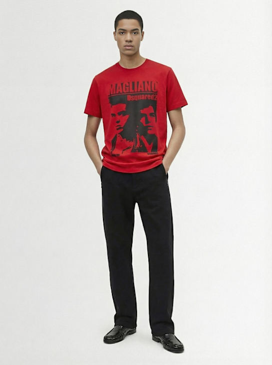 Dsquared2: Magliano Mini fit cotton t-shirt - men_1 | Luisa Via Roma
