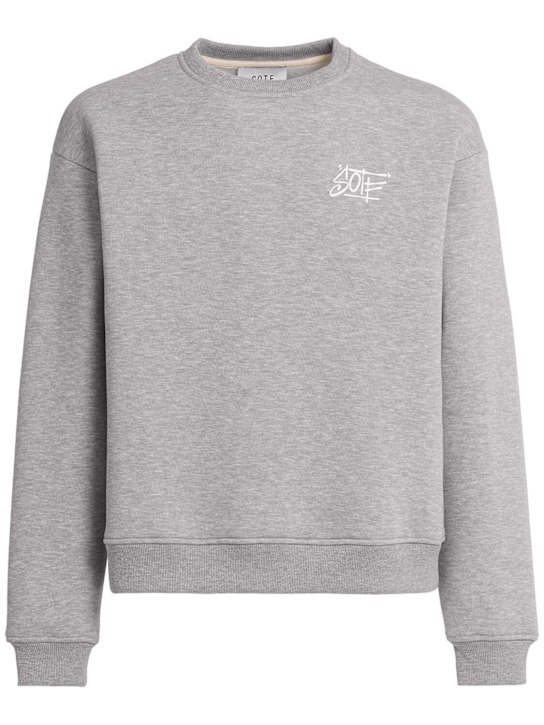 SOTF: Tag crewneck sweatshirt - Heather Grey - men_0 | Luisa Via Roma