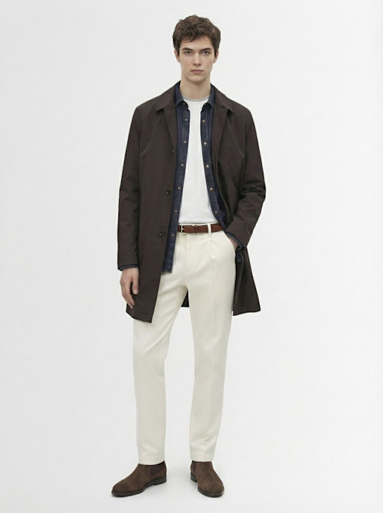 Kired: Peak tech coat - Brown - men_1 | Luisa Via Roma
