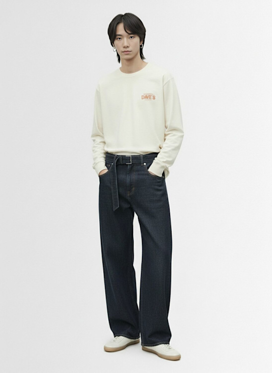 Roy Roger's: Printed cotton t-shirt - Off White - men_1 | Luisa Via Roma