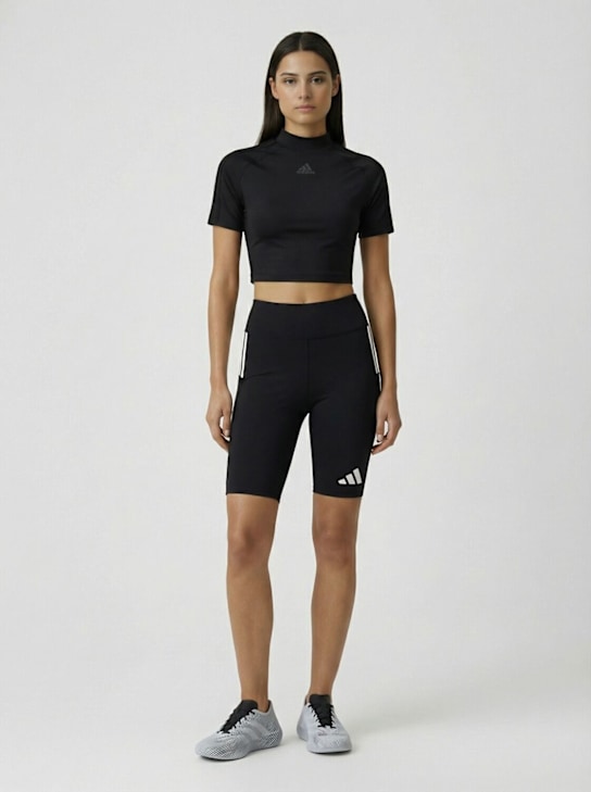 adidas Originals: Adizero bike shorts - ブラック - women_1 | Luisa Via Roma