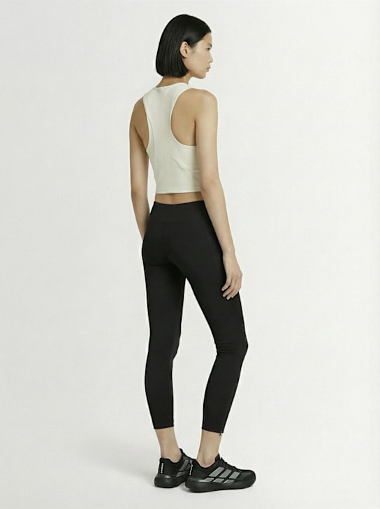 Y-3: Tennis Pro crop tank top - Orbgry - women_1 | Luisa Via Roma