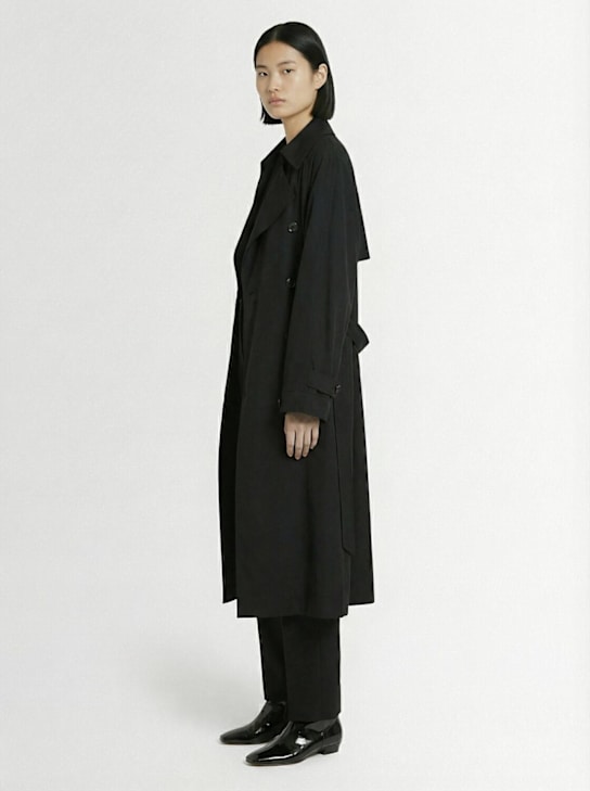 The Frankie Shop: Mavis gabardine oversized trench coat - women_1 | Luisa Via Roma