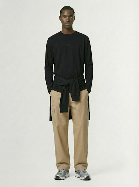 SOTF: Heavy cotton long sleeve t-shirt - Black - men_1 | Luisa Via Roma