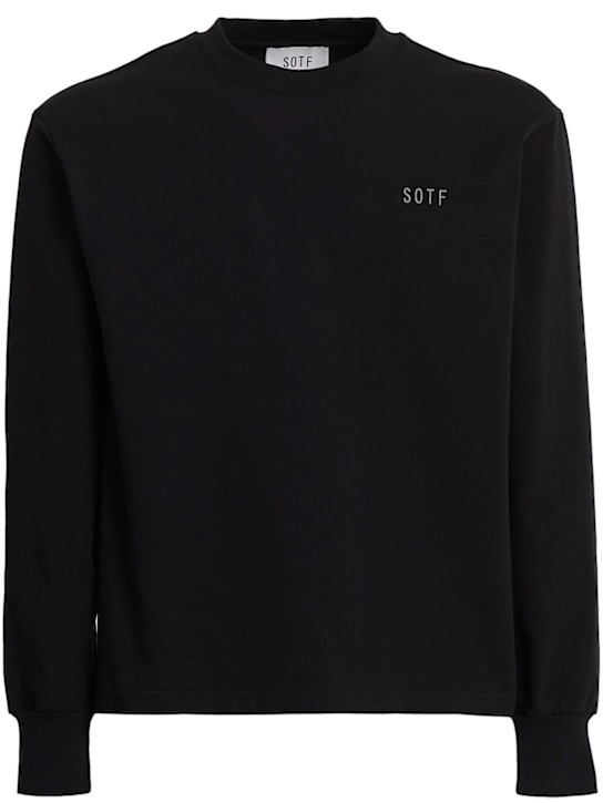 SOTF: Duomo tag long sleeve t-shirt - Black - men_1 | Luisa Via Roma