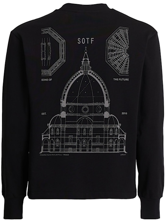 SOTF: Duomo tag long sleeve t-shirt - Black - men_0 | Luisa Via Roma