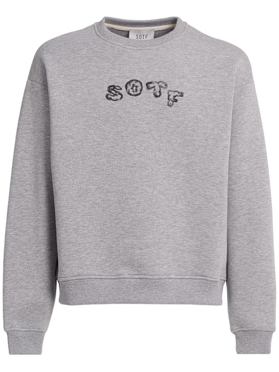 SOTF: UFO crewneck sweatshirt - Heather Grey - men_0 | Luisa Via Roma