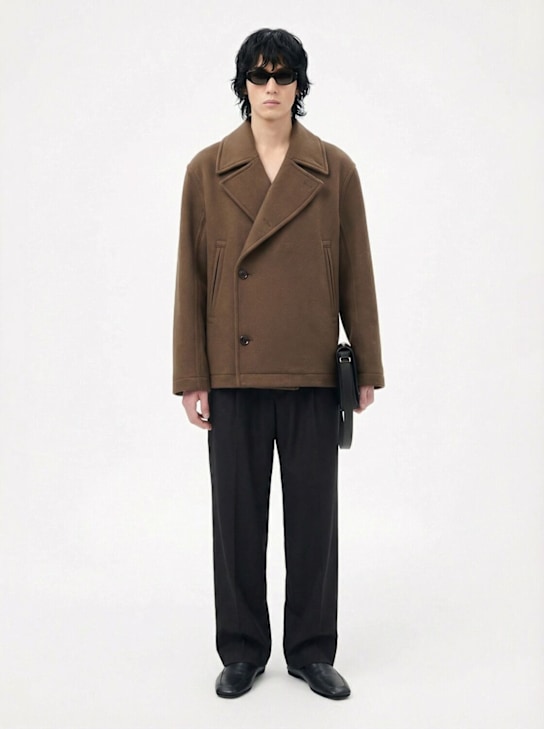 Lemaire: 羊毛短大衣 - men_1 | Luisa Via Roma