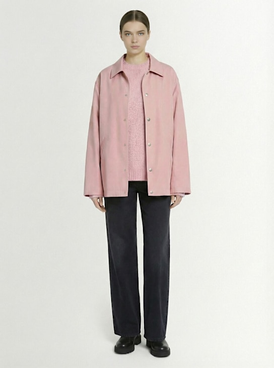 Jil Sander: Logo cotton overshirt - women_1 | Luisa Via Roma