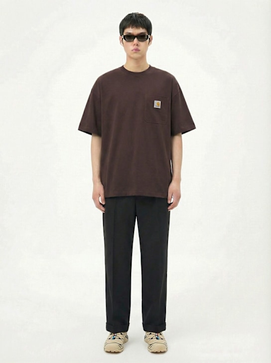 Carhartt WIP: S/S Work pocket t-shirt - Palisander - men_1 | Luisa Via Roma