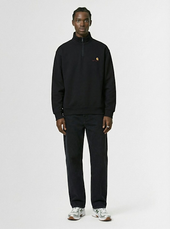 Carhartt WIP: Landon Robertson denim pants - Black - men_1 | Luisa Via Roma