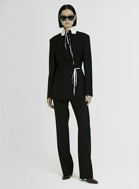 Dries Van Noten: Blazer en laine brodée Baftan - women_1 | Luisa Via Roma