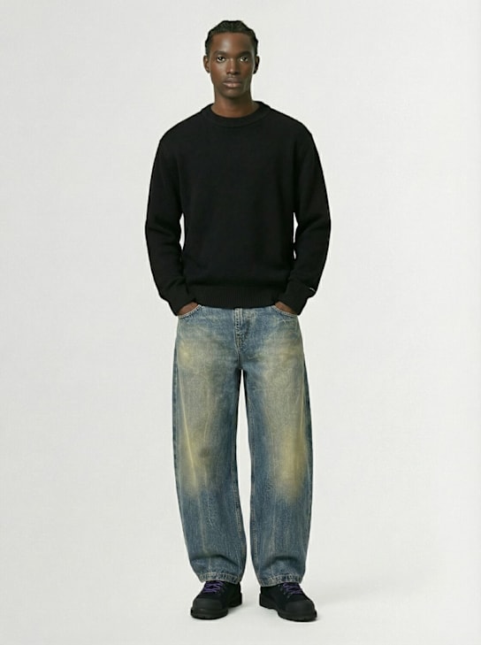 Lc23: 棉质针织毛衣 - 黑色 - men_1 | Luisa Via Roma