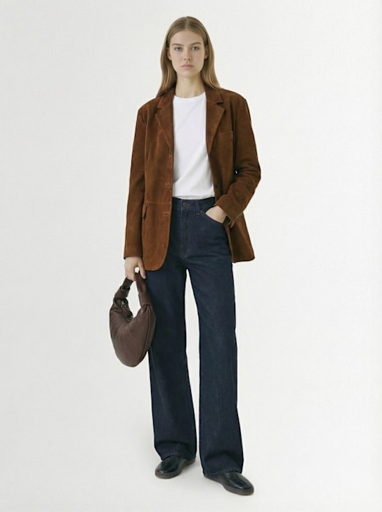 Tonywack: Tailored suede blazer - women_1 | Luisa Via Roma