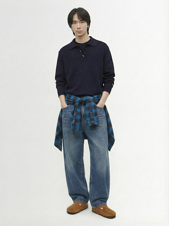 Lc23: Wool blend polo sweater - men_1 | Luisa Via Roma