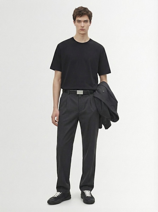 Boss: Taut cotton t-shirt - Dark Blue - men_1 | Luisa Via Roma