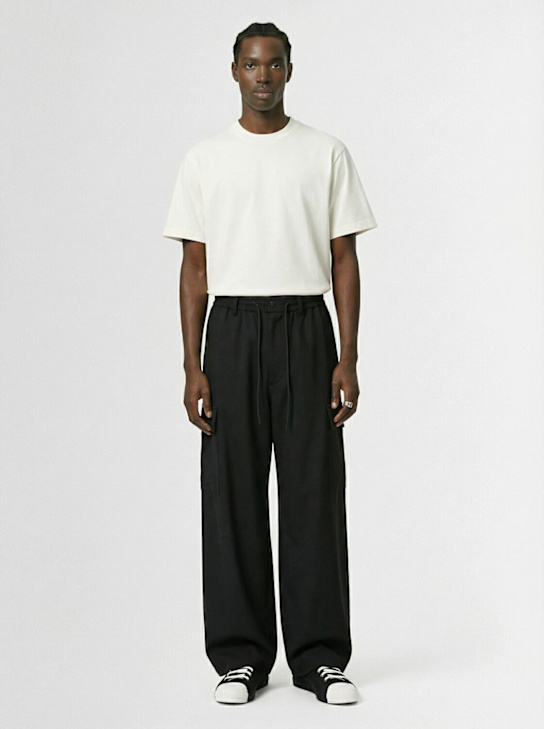 Y-3: GFX cotton t-shirt - White - men_1 | Luisa Via Roma
