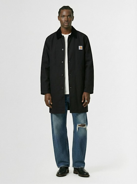 Carhartt WIP: Webster Hubbard coat - Black / Black, - men_1 | Luisa Via Roma