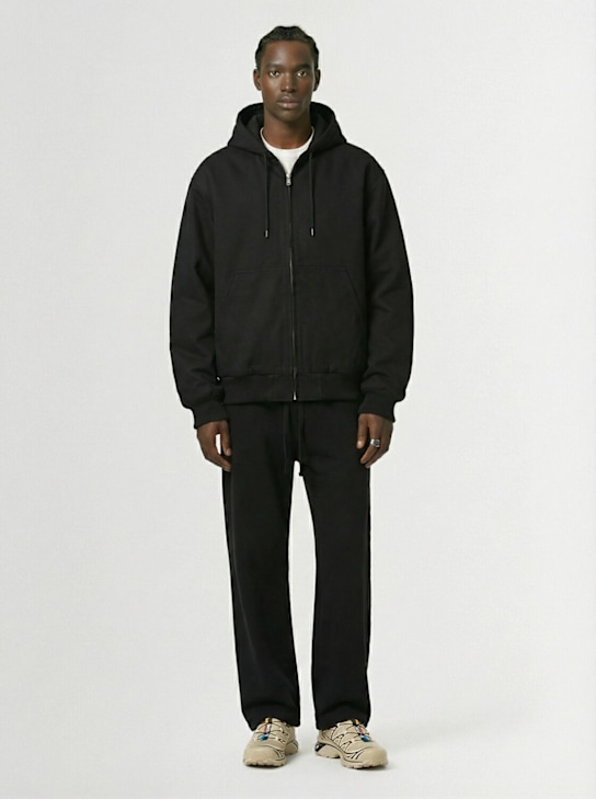 Carhartt WIP: Floyde twill pants - Black - men_1 | Luisa Via Roma