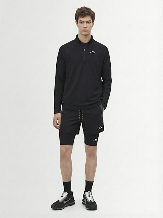 Nike: Taillierte Shorts „Lava Loops“ - Schwarz/Anthrazit - men_1 | Luisa Via Roma