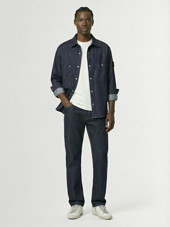 Stone Island: DENIM RESEARCH Cotton shirt - men_1 | Luisa Via Roma