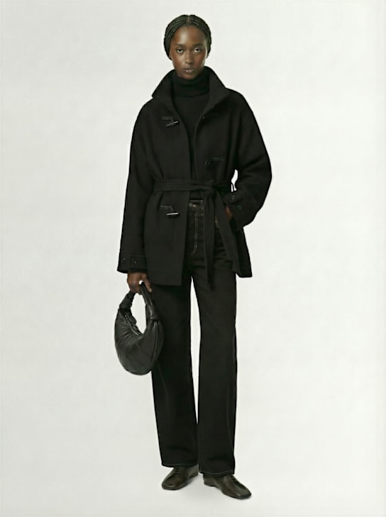 Lemaire: Short wool duffle coat - women_1 | Luisa Via Roma