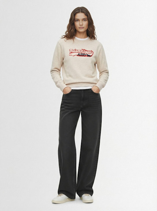 Autry: Maison Kitsuné crewneck sweatshirt - women_1 | Luisa Via Roma