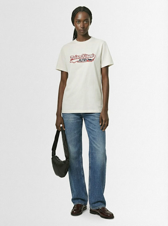 Autry: Maison Kitsuné short sleeve t t-shirt - women_1 | Luisa Via Roma