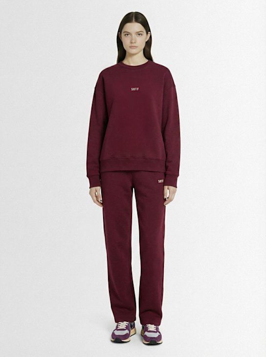 SOTF: Standard crewneck sweatshirt - Bordeaux - women_1 | Luisa Via Roma