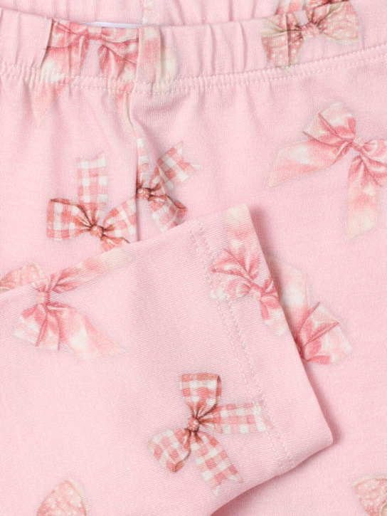 Monnalisa: Bedruckte Leggings aus Jersey - Rosa - kids-girls_1 | Luisa Via Roma