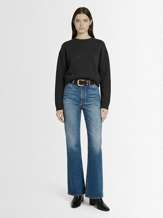 Khaite: Milo knit crewneck sweater - Black - women_1 | Luisa Via Roma