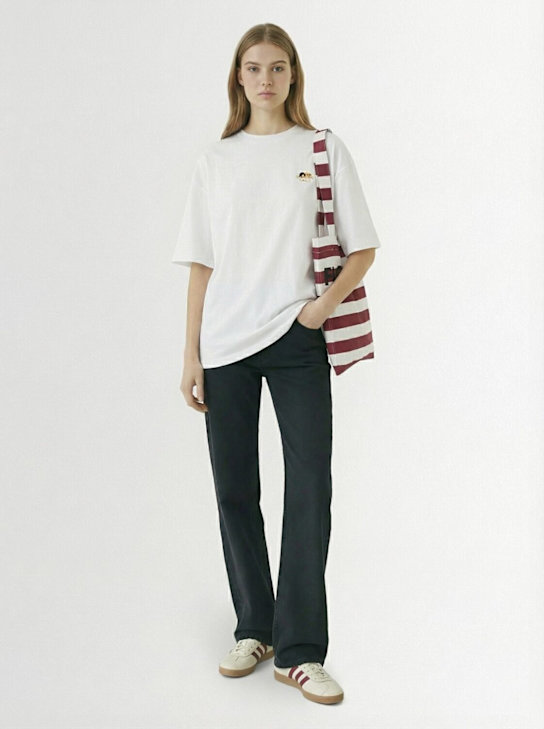 Fiorucci: Angel patch relaxed fit t-shirt - White - women_1 | Luisa Via Roma