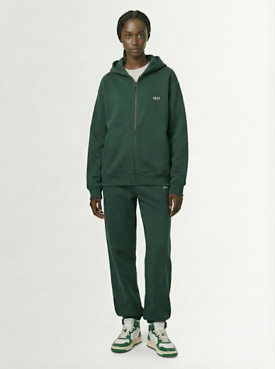 SOTF: Full zip hoodie - Forest Green - women_1 | Luisa Via Roma