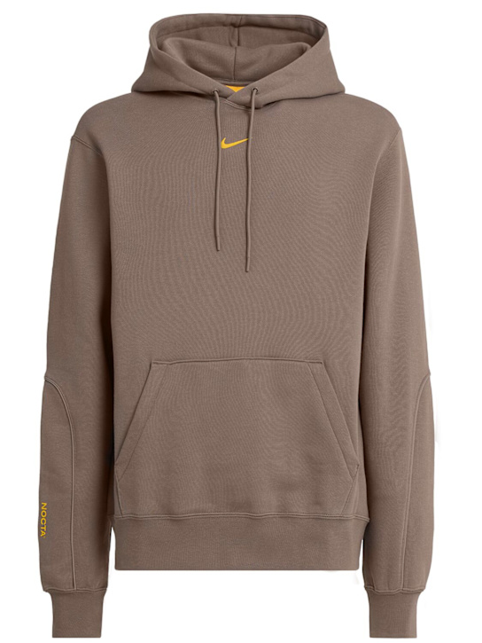 Nike: Nocta Fleece hoodie - Olive Grey - men_0 | Luisa Via Roma